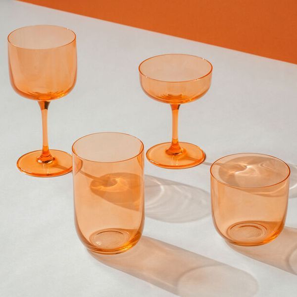 Набор из 2 бокалов для шампанского 100 мл Villeroy & Boch Like Glass Apricot оранжевый 1951818210 фото