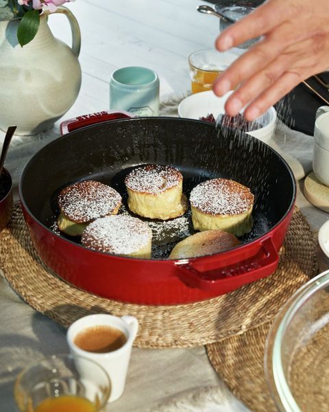 Сковорідка Wok Staub з кришкою 28 см червона 40501-038-0 фото