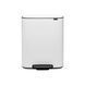 Бак для сміття Brabantia Bo Pedal Bin 60 л білий 211300 фото 1