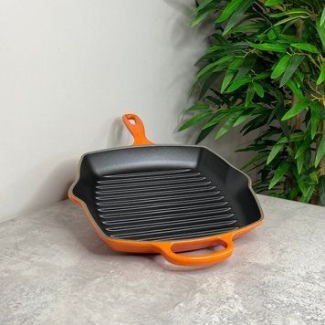 Сковорідка-гриль Le Creuset Signature 26 см чавунна квадратна Volcanic 20183260900422 фото