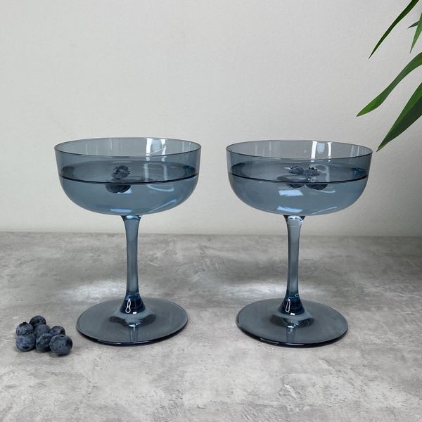 Набір із 2 келихів для шампанського 100 мл Villeroy & Boch Like Glass Ice блакитний 1951808210 фото