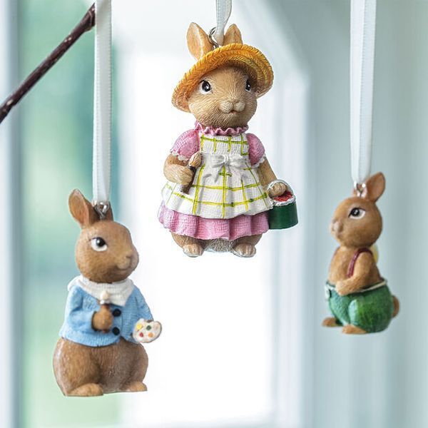 Набор из 3 статуэток Villeroy & Boch Spring Fantasy 4x2,8x7,1 см подвесной. 3593890002 фото