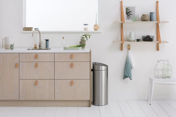 Бак для сміття Brabantia Touch Bin 40 л сірий 114809 фото