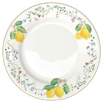 Тарілка обідня Easy Life Fleurs Et Citrons 26,5 см R0942#FCIT фото